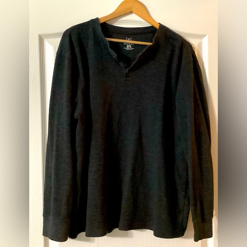 Men’s George Black Long Sleeve Shirt